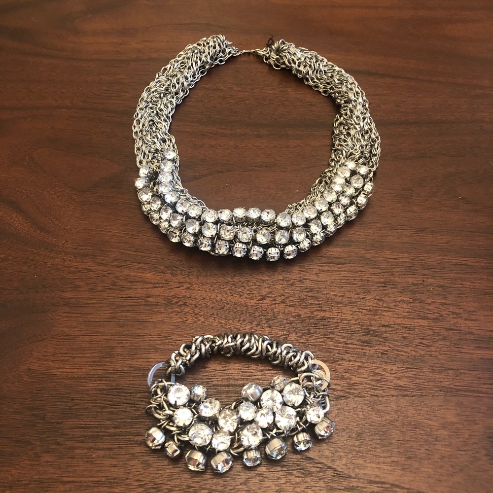 COPY - Chico’s Rhinestone Necklace with matching …